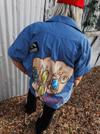 Get Fucked Button up-XL