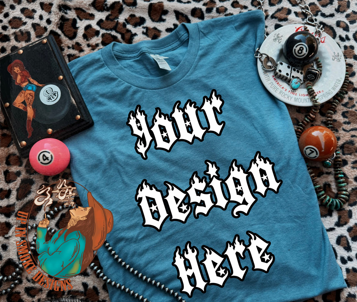 Tultex Shirt Mock Up-Slate