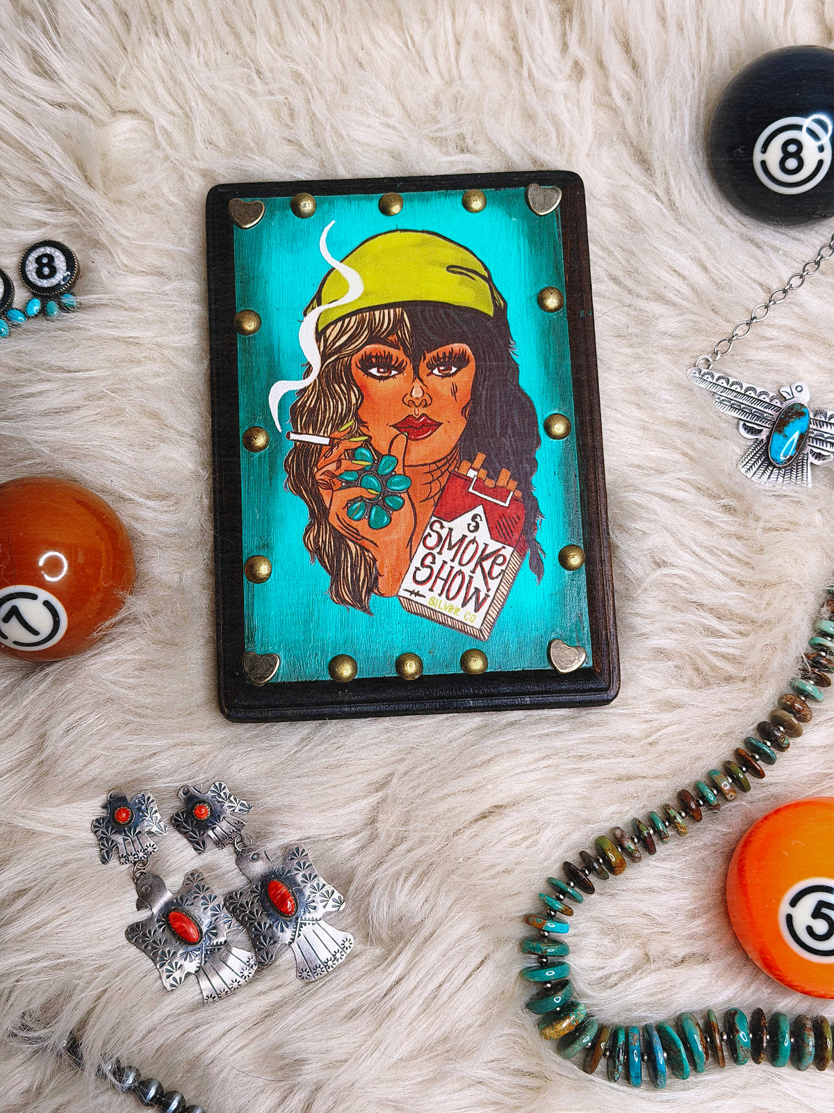 Smoke Show Silver Wall Decor 5X7