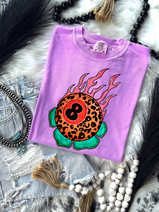 Leopard 8 ball Tee