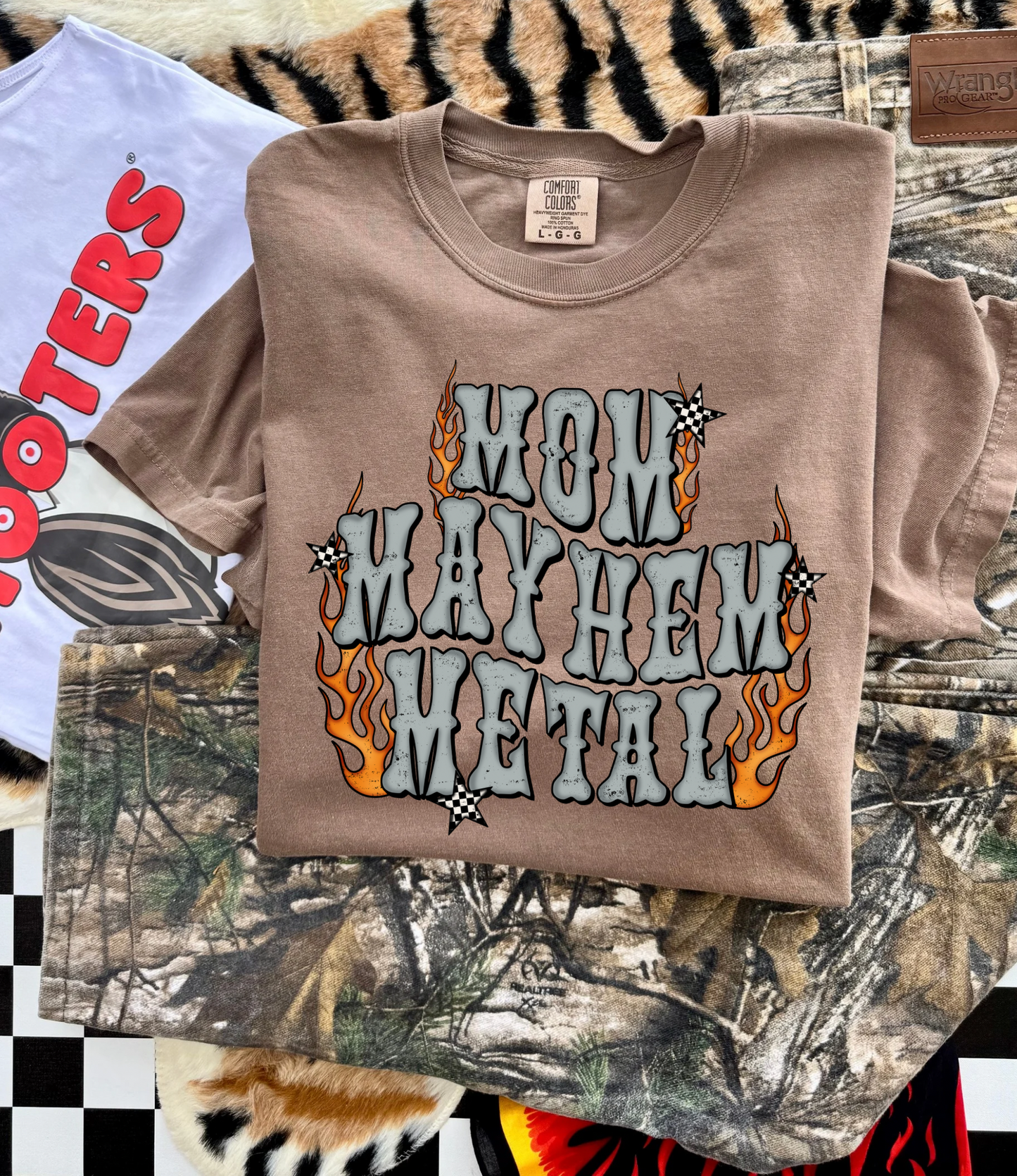 Mom Mayhem Metal tee