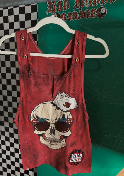 Dicey Skull custom tank -2x