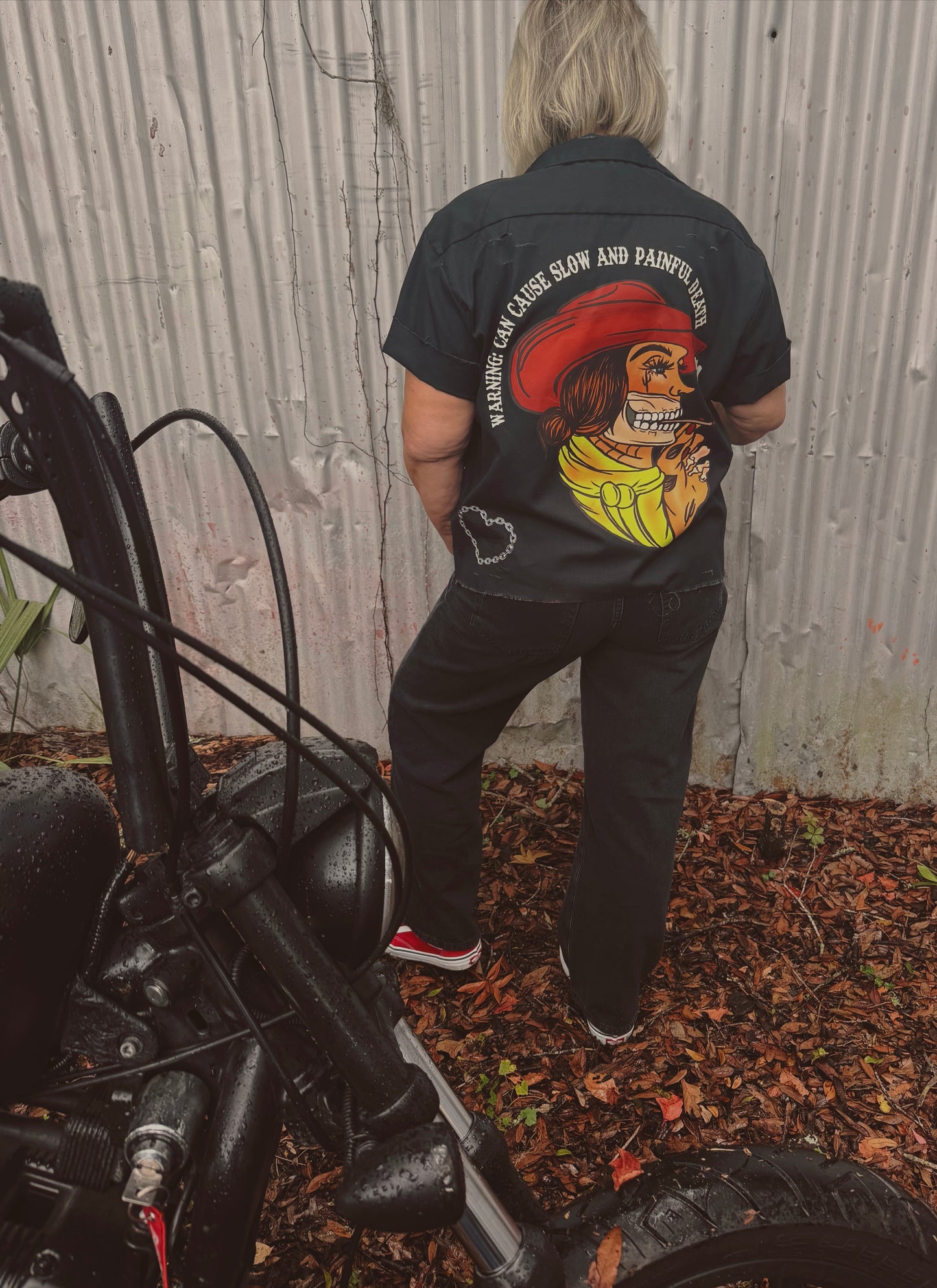 Slow and Painful Button Up-size Medium