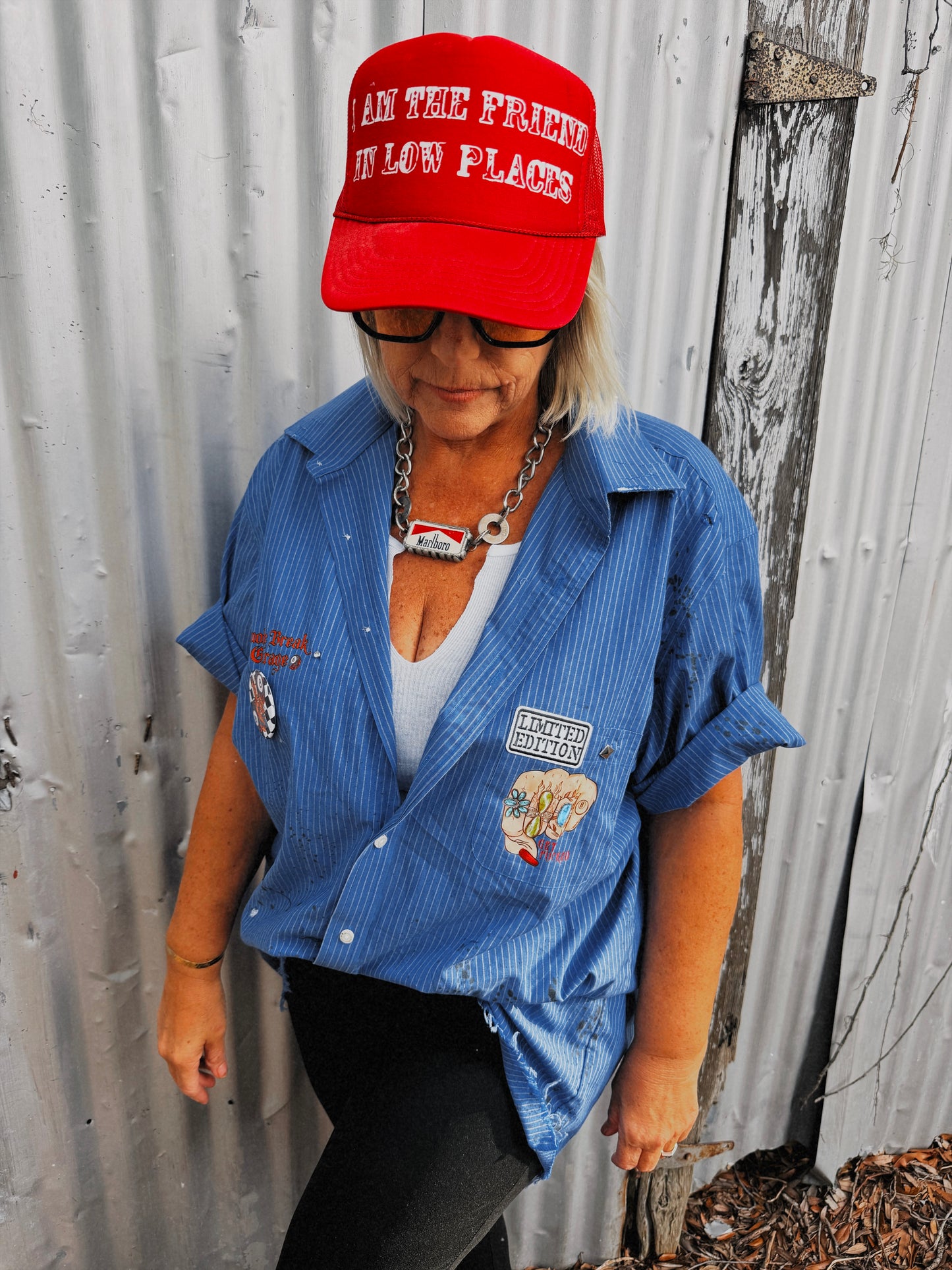 Get Fucked Button up-XL