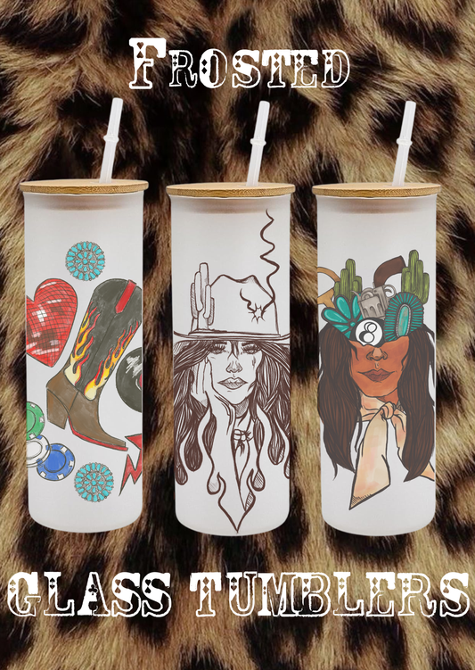 Glass Frosted Tumblers