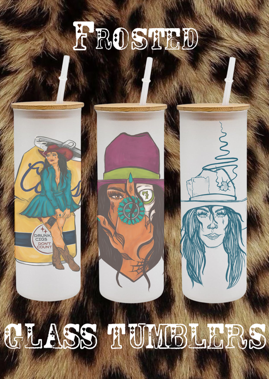 Glass Frosted Tumblers