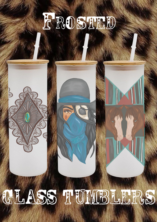 Glass Frosted Tumblers