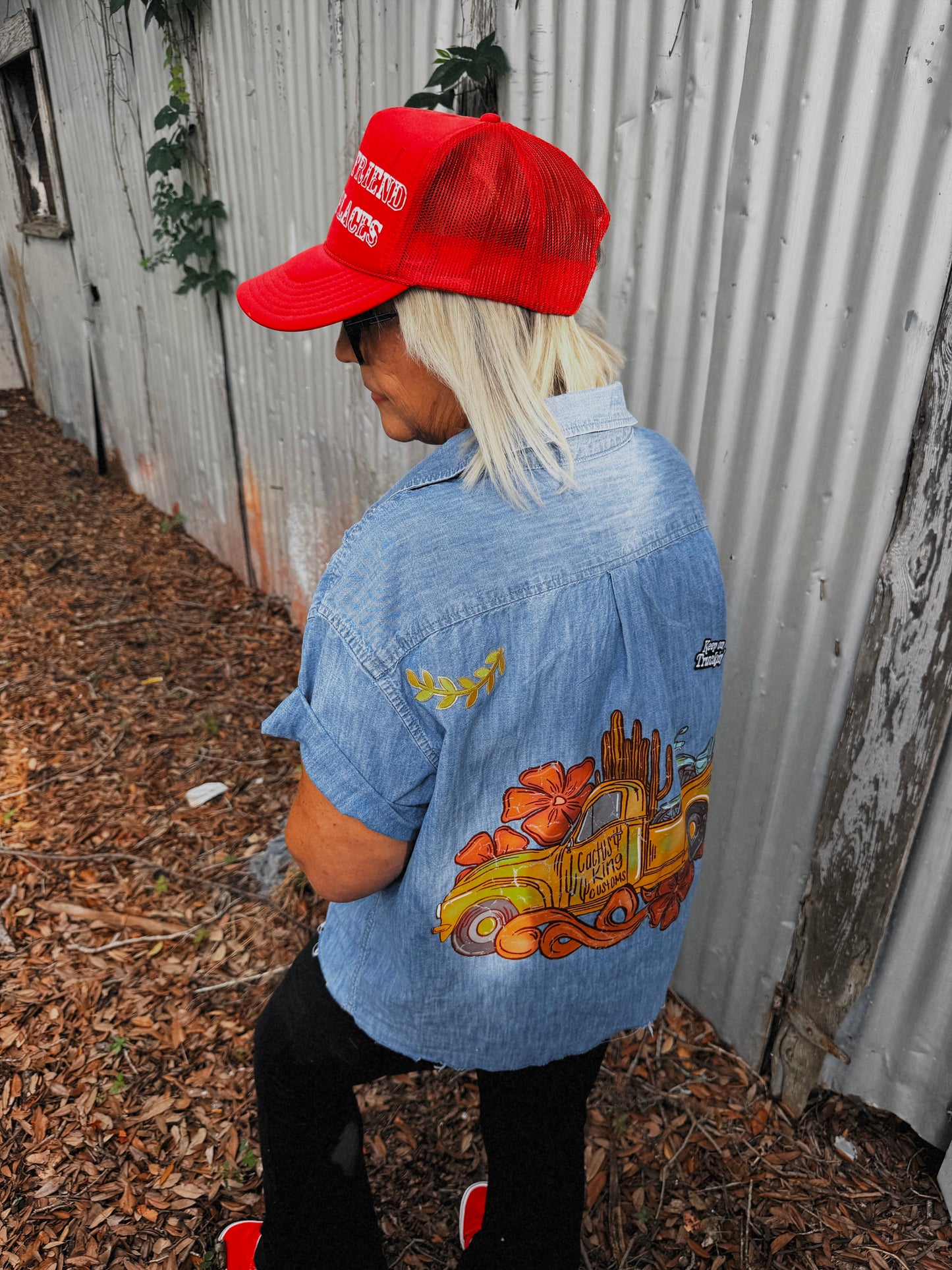 Cactus King Customs Button Up-XL