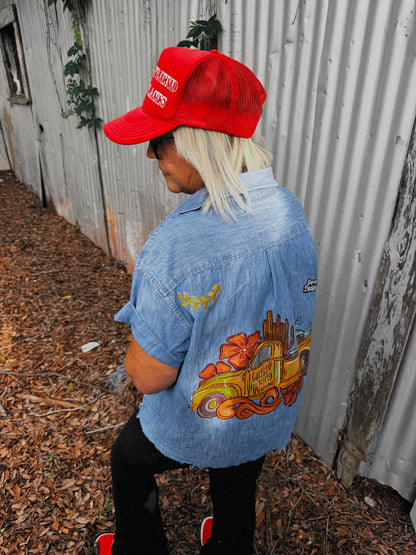 Cactus King Customs Button Up-XL