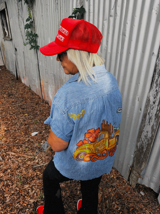 Cactus King Customs Button Up-XL