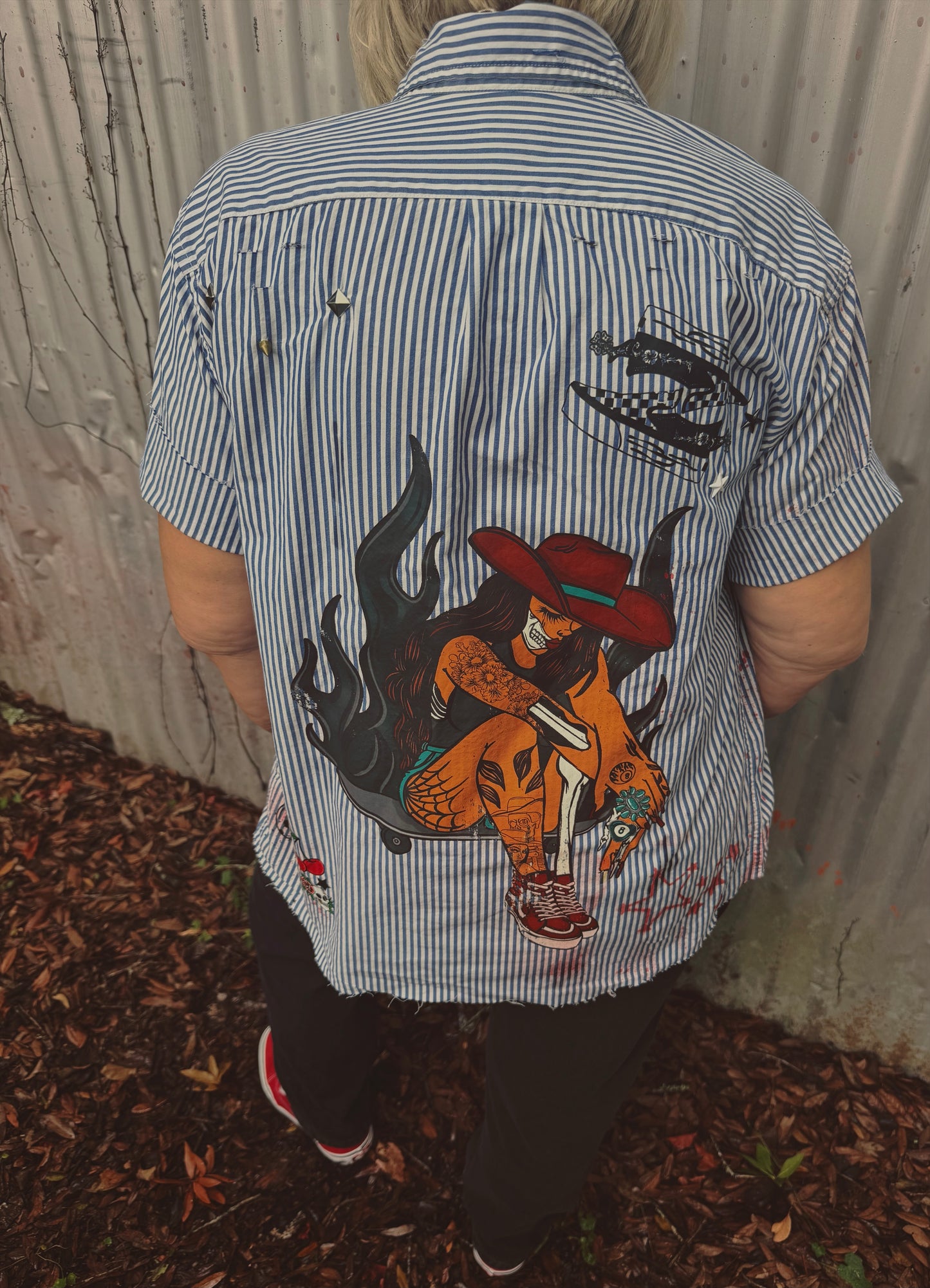 Skater Girl Button Up-size medium