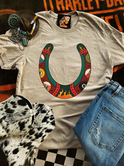 Up in Smoke Horseshoe tee