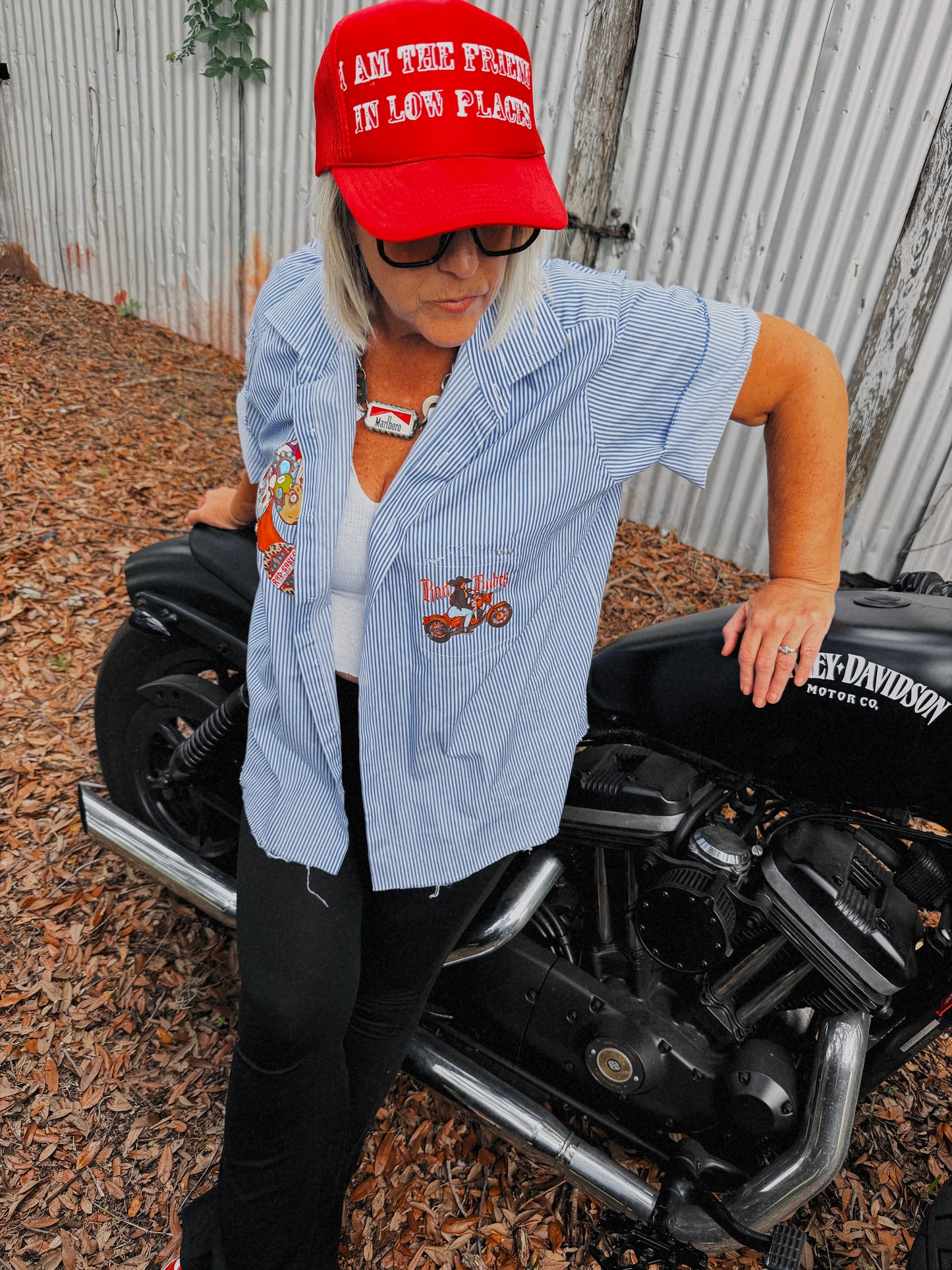 Rad Babes MC Button Up- XXL TALL