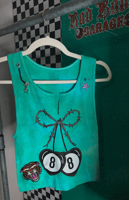 Barbwire cherry custom tank -Large