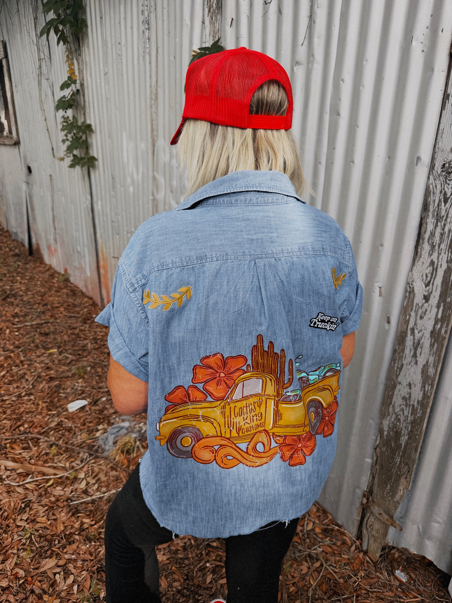 Cactus King Customs Button Up-XL