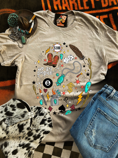 Up in Smoke Birthday Collage Tee