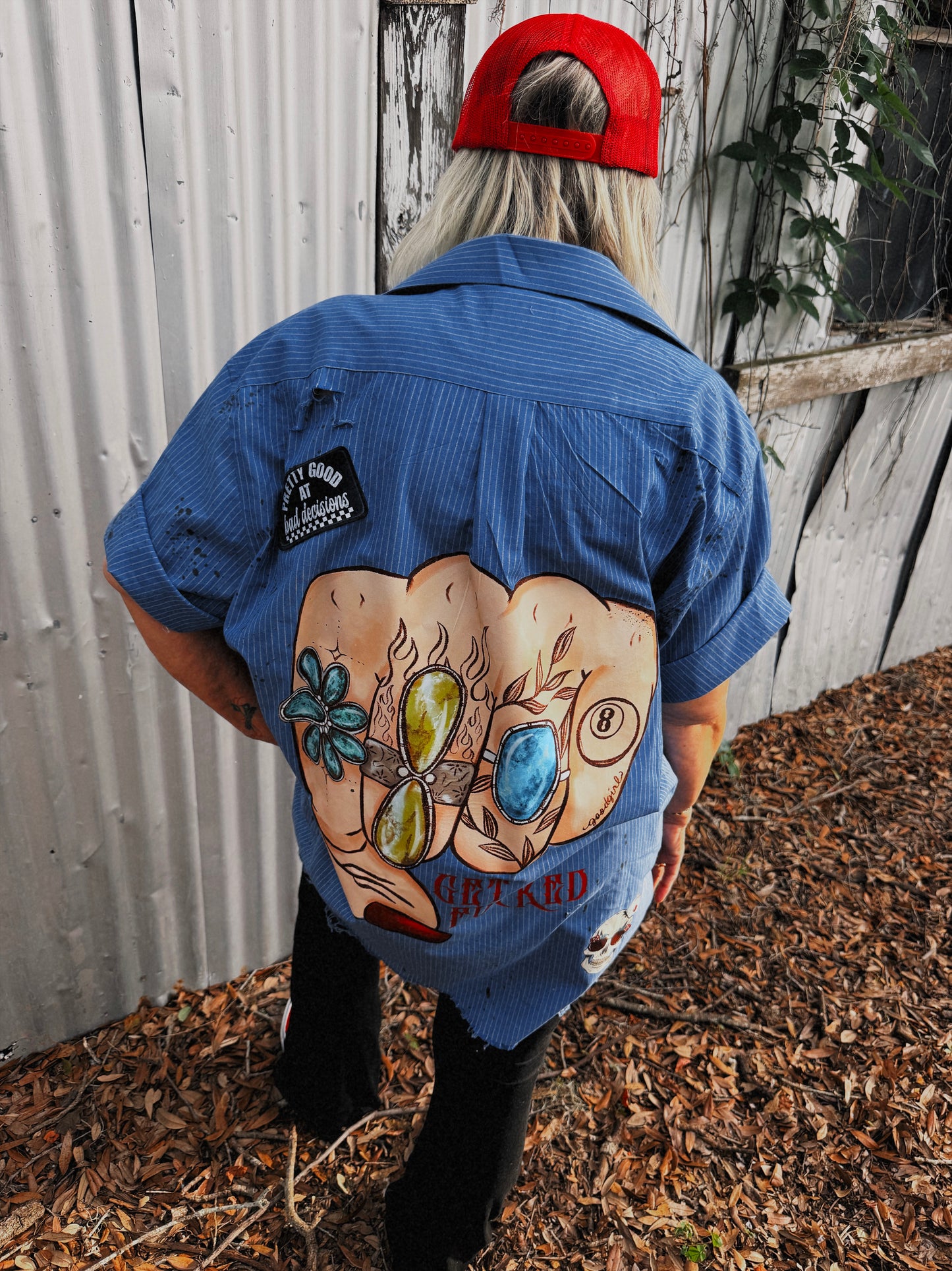 Get Fucked Button up-XL