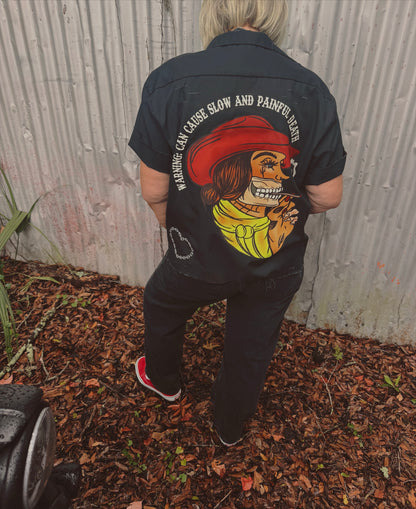 Slow and Painful Button Up-size Medium