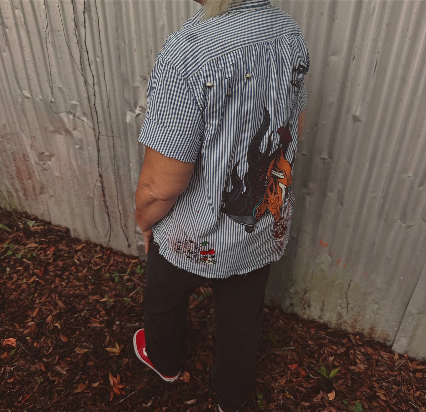 Skater Girl Button Up-size medium