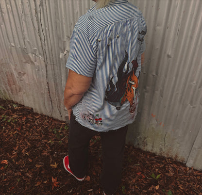 Skater Girl Button Up-size medium