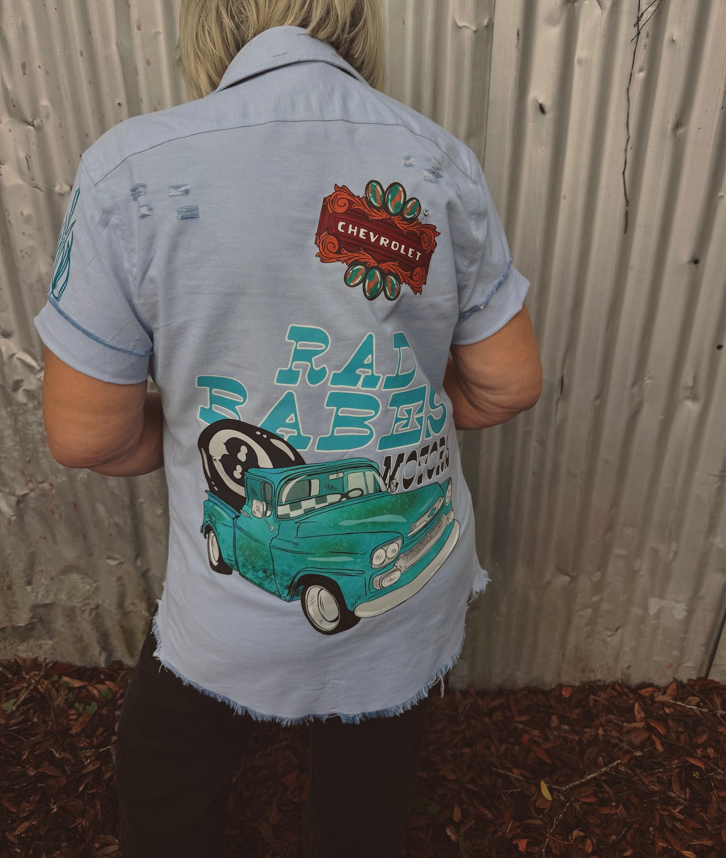 Rad Babes Motors Button Up-size small