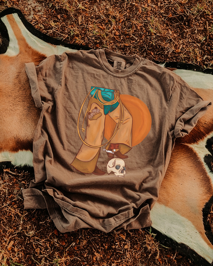 Dusty leather tee