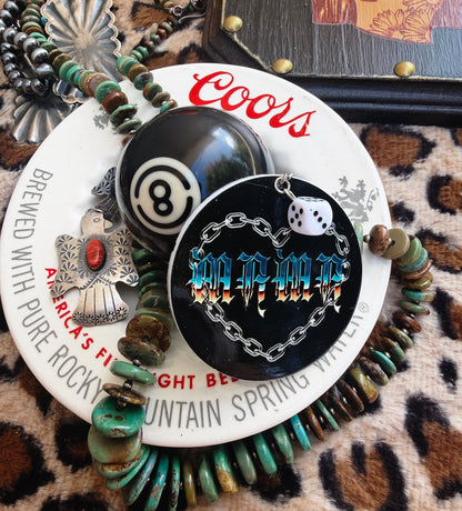 Chrome Mama keychain