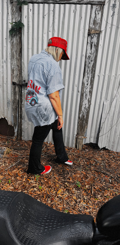 Rat Rod Racing Club Button Up-LARGE