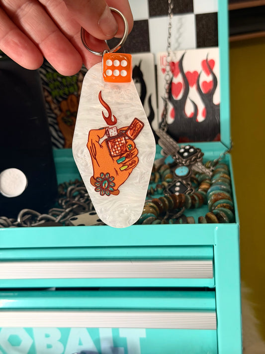 Lighter Hand Motel Keychain