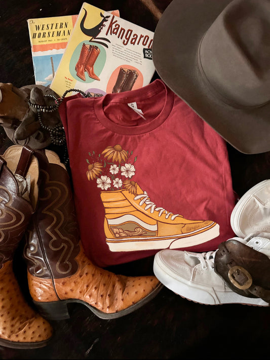 Floral off the wall Tee