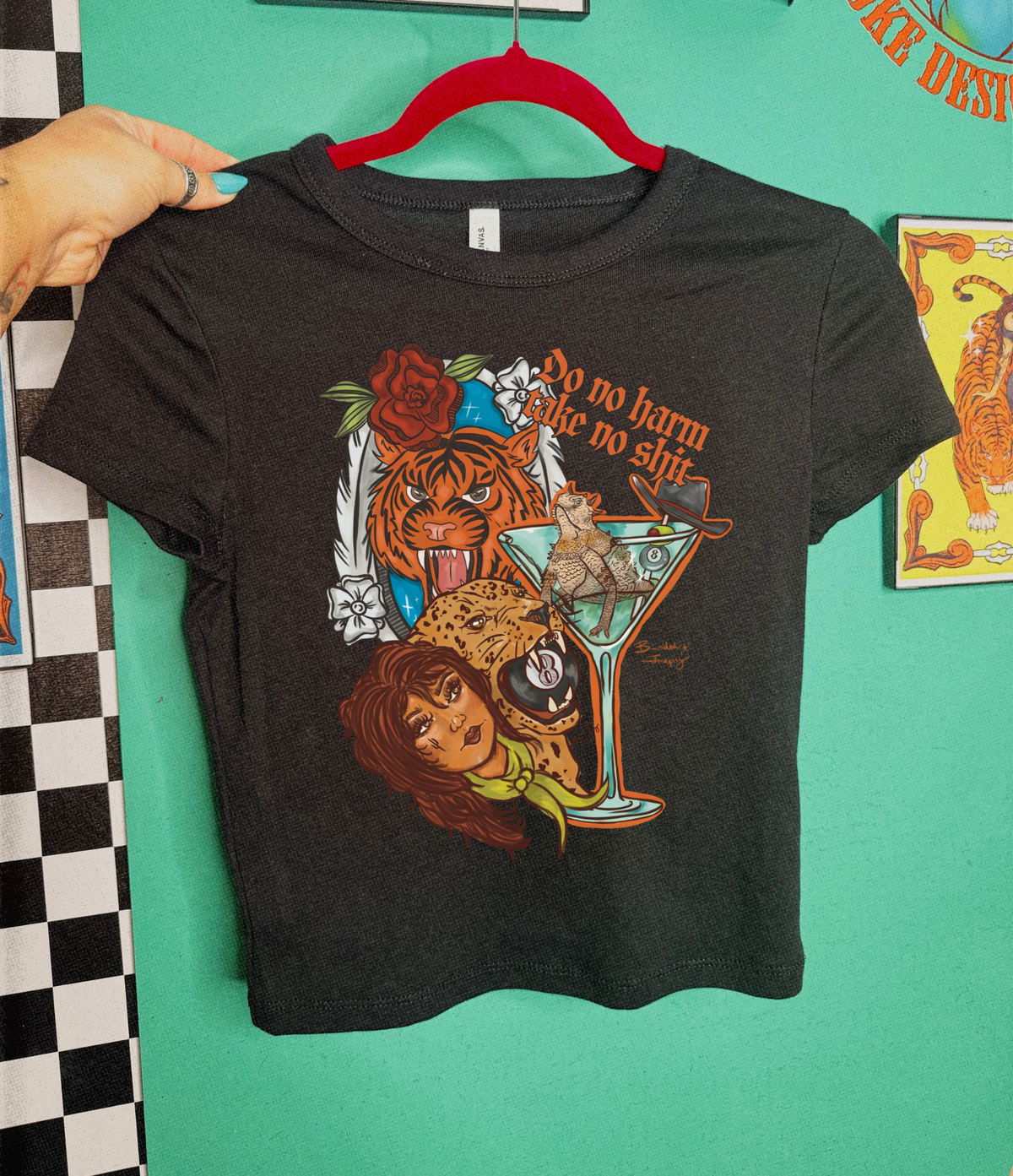 Patchwork baby tee