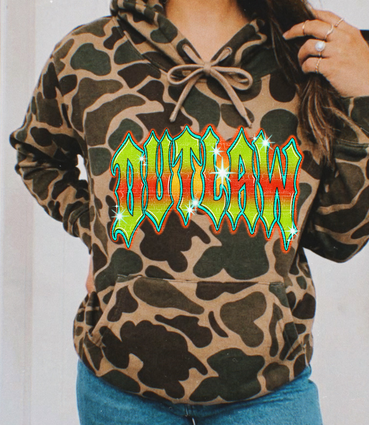 Outlaw camo Hoodie