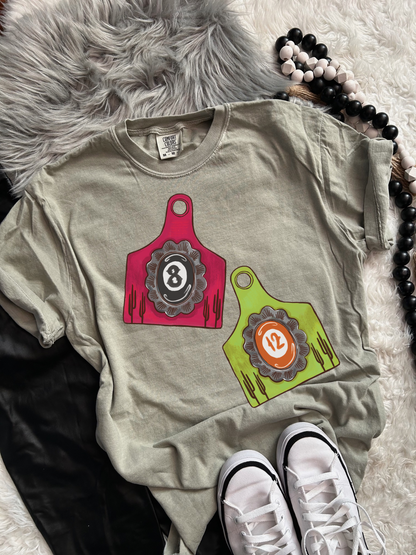 Punchy Cattle Tags tee