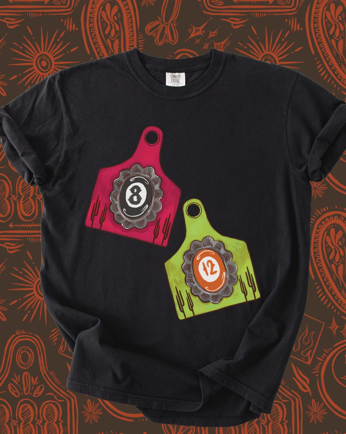 Punchy Cattle Tags tee