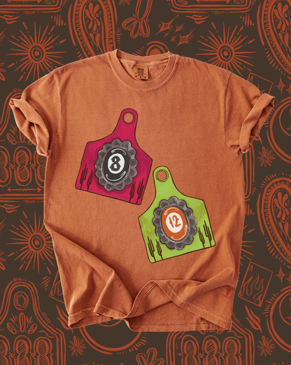 Punchy Cattle Tags tee