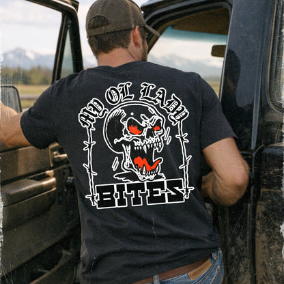 My Ol’ Lady Bites tee