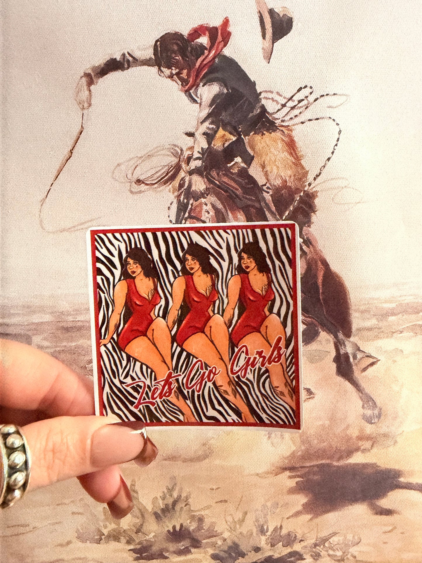 Let’s go girls sticker