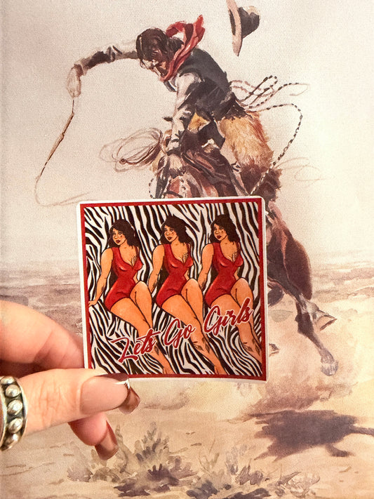 Let’s go girls sticker