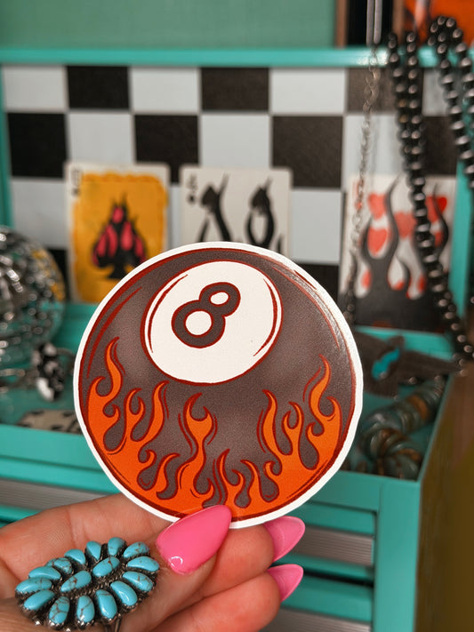Flamin 8 sticker