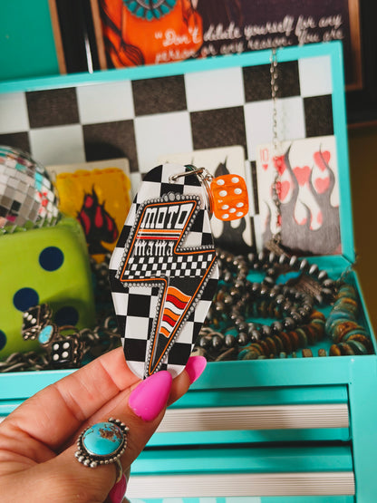 Moto Mama Motel Keychain