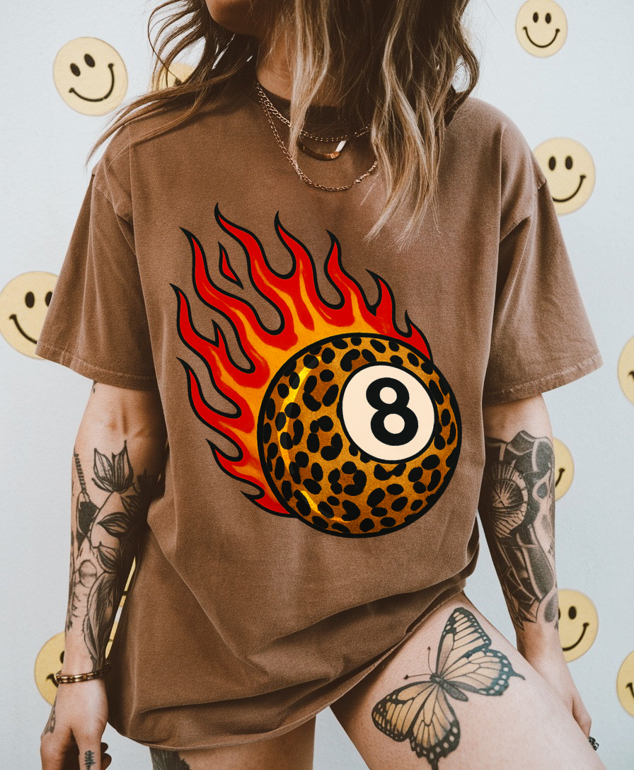 Flamin 8 Tee
