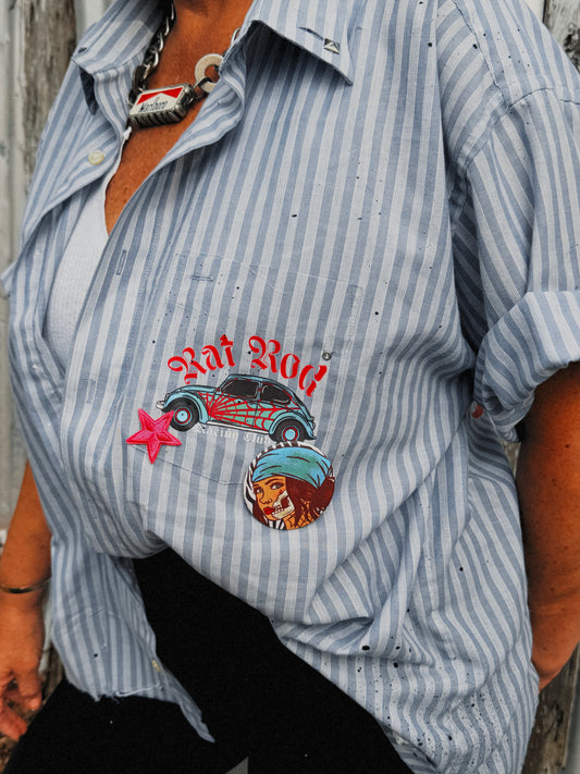 Rat Rod Racing Club Button Up-LARGE