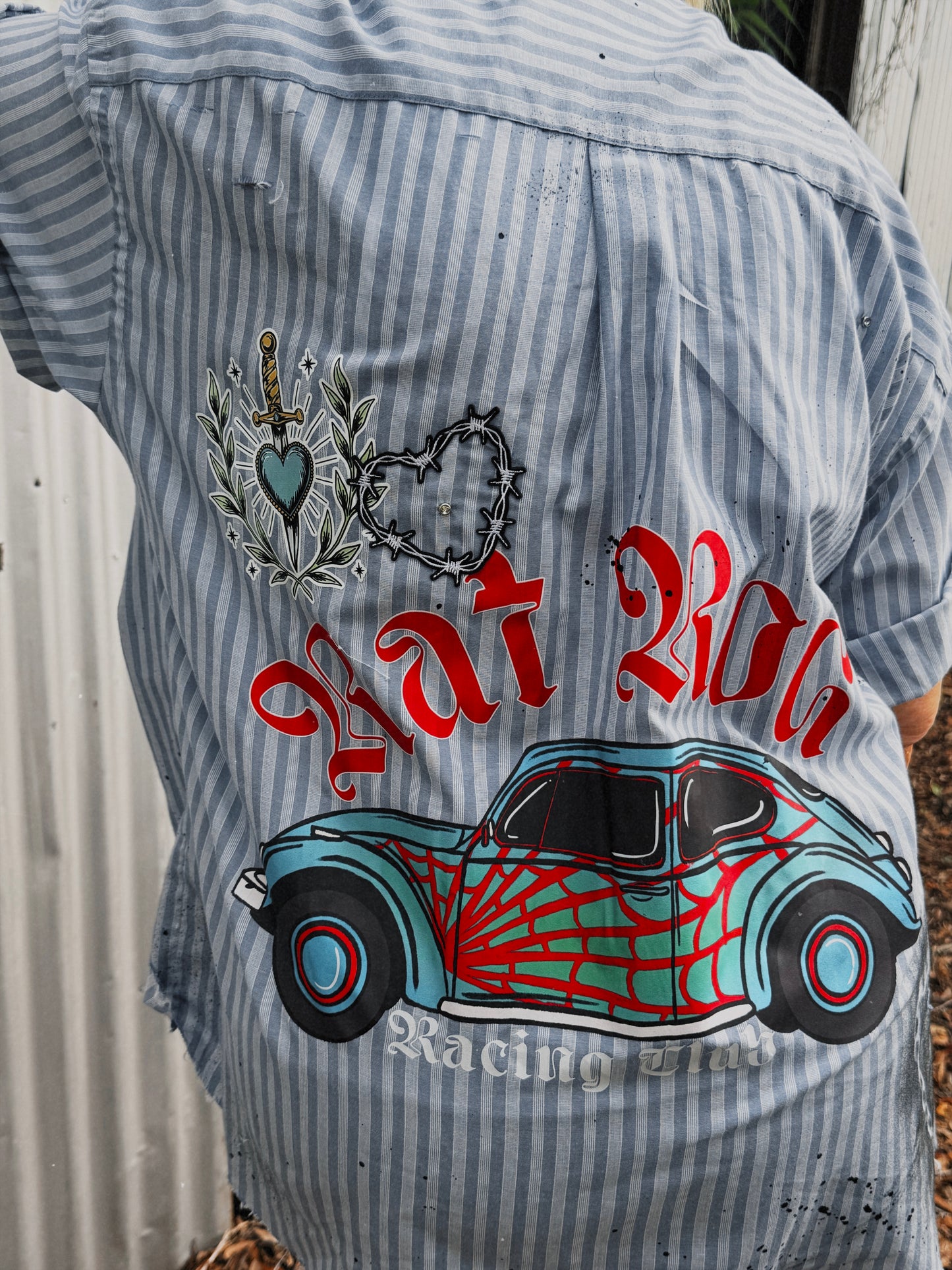 Rat Rod Racing Club Button Up-LARGE