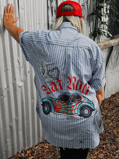 Rat Rod Racing Club Button Up-LARGE