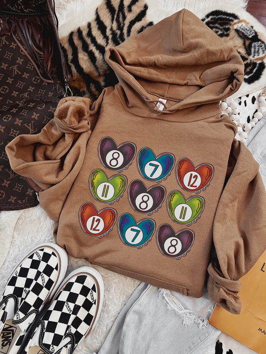Billard Hearts Hoodie