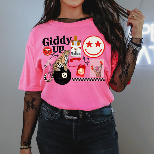 Giddy Up Collage Tee