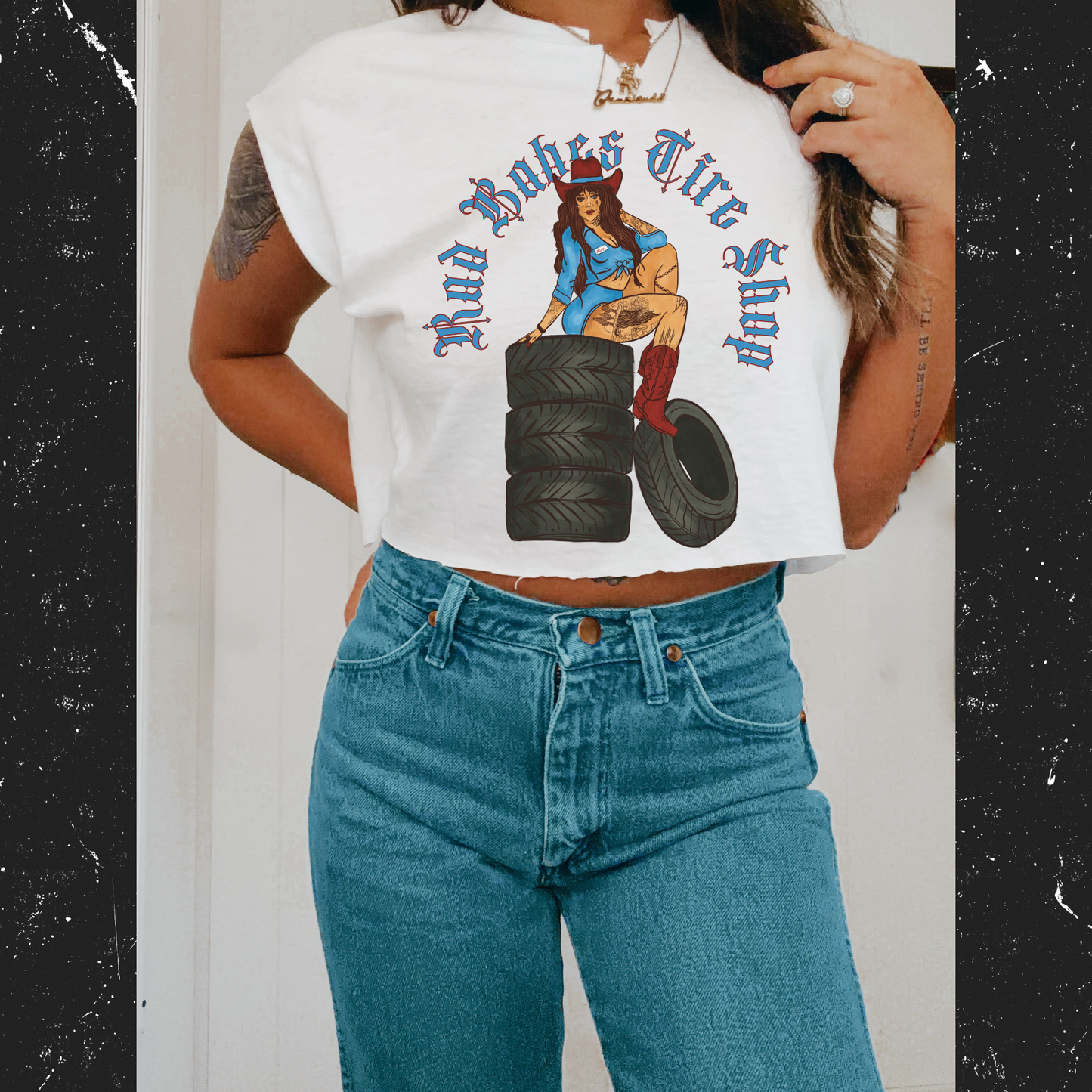 Rad Babes Tire Shop tee