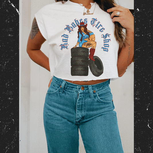Rad Babes Tire Shop tee
