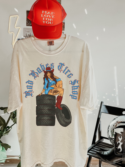 Rad Babes Tire Shop tee