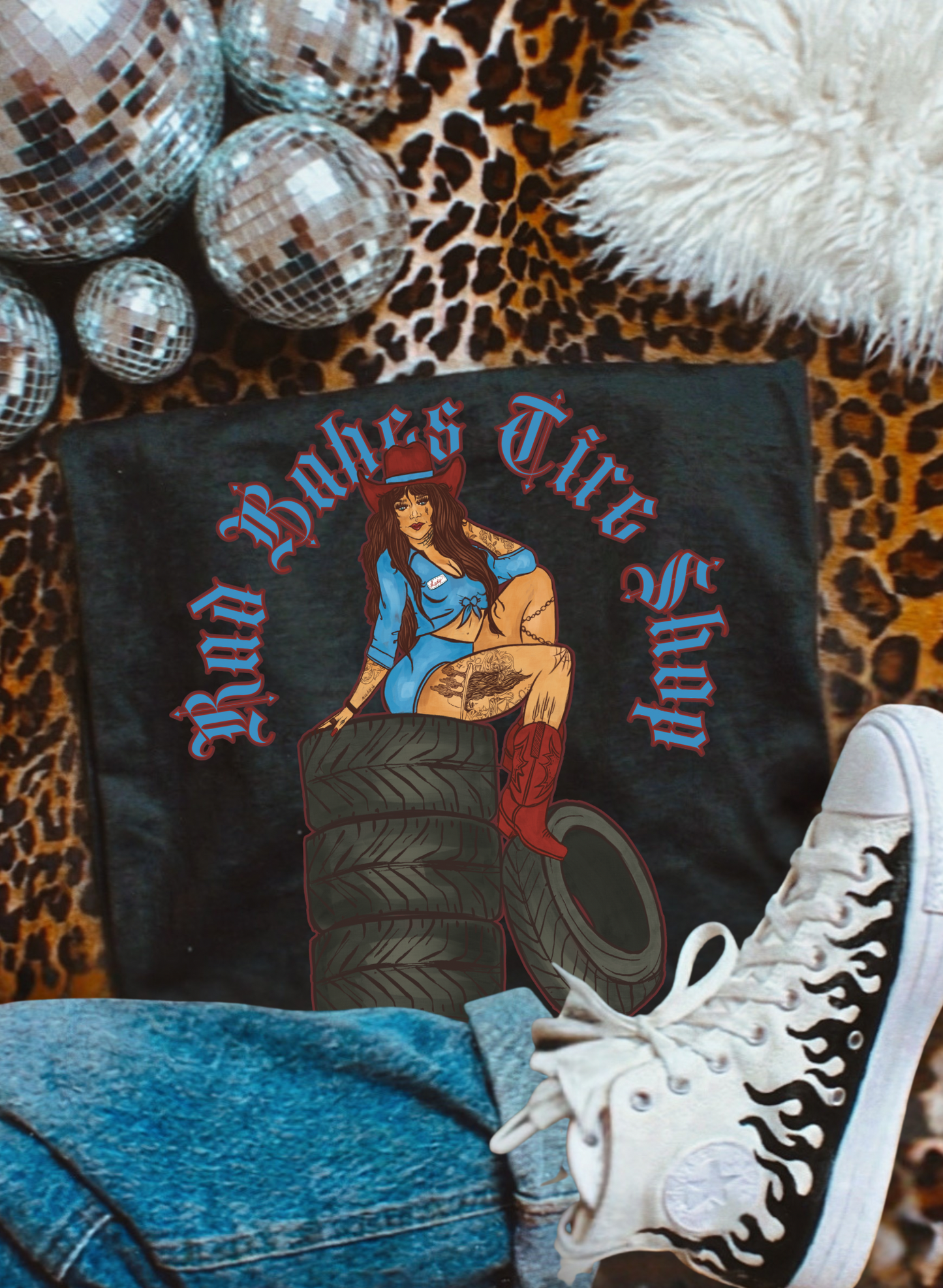Rad Babes Tire Shop tee